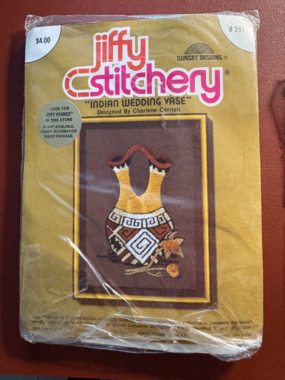 Embroidery Kit -  (set of 2) Indian Vases